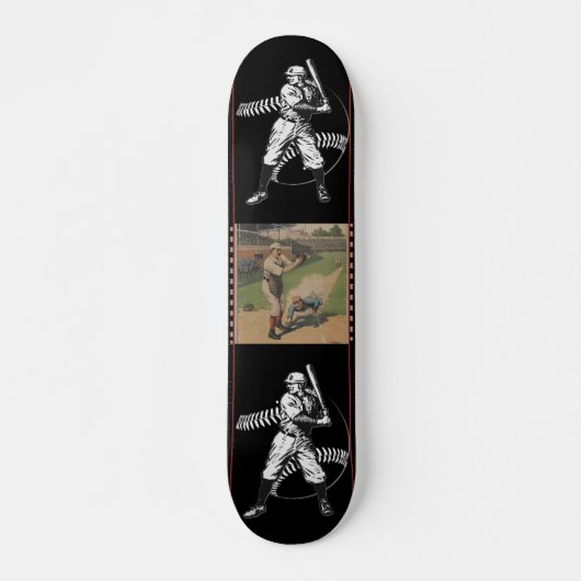Baseballplakat Skateboard (Vorne)