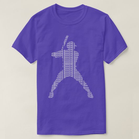Baseballplayer Text Funnytee T-Shirt (Design vorne)