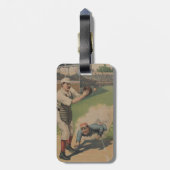 Baseballposter-Gepäckanhänger Gepäckanhänger (Rückseite vertikal)