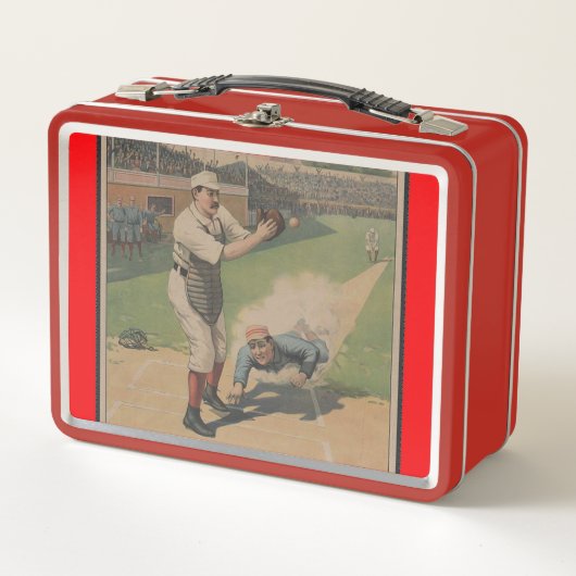 Baseballposter-Lunchbox Metall Brotdose (Vorderseite)