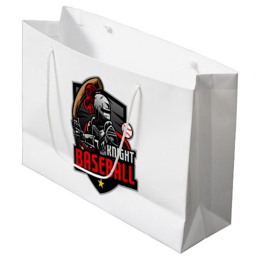 BaseballRitter Große Geschenktüte (Vorderseite Schrägansicht)