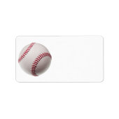 Baseballs - Baseball-Hintergrundvorlage anpassen Adressaufkleber (Vorne)