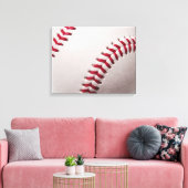 Baseballs - Baseball-Hintergrundvorlage anpassen Leinwanddruck (Insitu (Wohnzimmer))