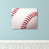 Baseballs - Baseball-Hintergrundvorlage anpassen Leinwanddruck (Insitu (Holzboden))