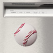 Baseballs - Baseball-Hintergrundvorlage anpassen Magnet (In Situ (Geschirrspüler))