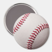 Baseballs - Baseball-Hintergrundvorlage anpassen Magnet (Vorderseite/Rückseite)