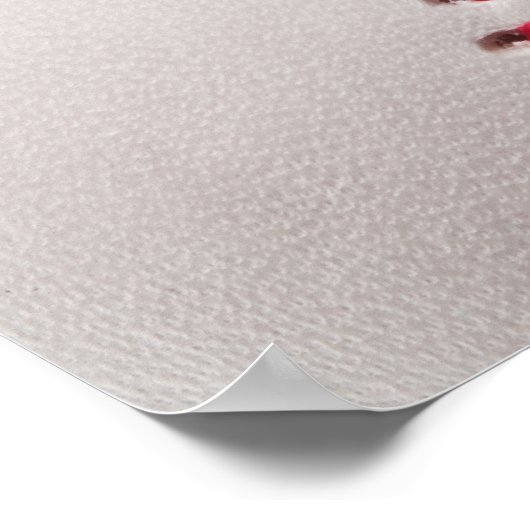 Baseballs - Baseball-Hintergrundvorlage anpassen Poster (Ecke)