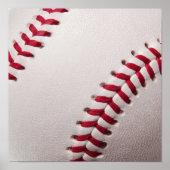 Baseballs - Baseball-Hintergrundvorlage anpassen Poster (Vorne)