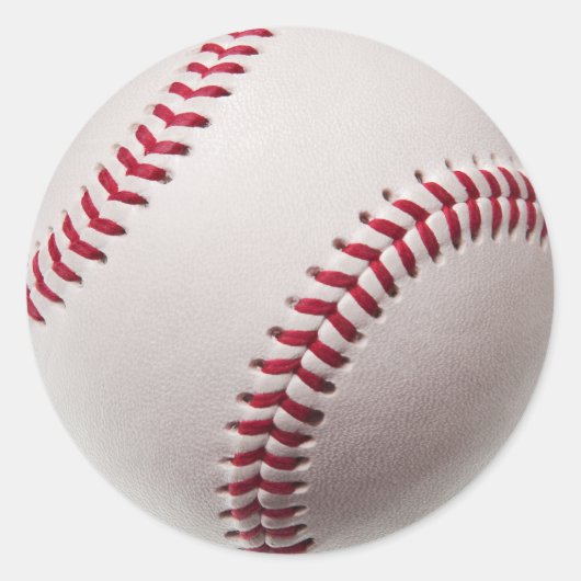 Baseballs - Baseball-Hintergrundvorlage anpassen Runder Aufkleber (Vorderseite)