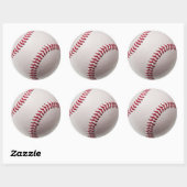 Baseballs - Baseball-Hintergrundvorlage anpassen Runder Aufkleber (Blatt)