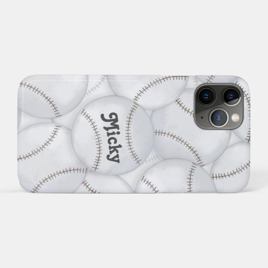 Baseballs Case-Mate iPhone Hülle (Rückseite (Horizontal))