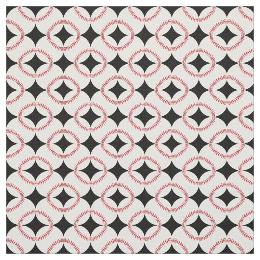 Baseballs Design Fabric Stoff (Muster)