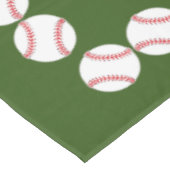Baseballs Design Tablecloth Tischdecke (Schrägansicht)