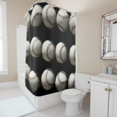 Baseballs Duschvorhang (Beispiel)