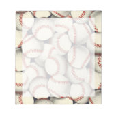 Baseballs En Masse Notizblock (Vorderseite)