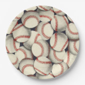 Baseballs En Masse Pappteller (Vorderseite)