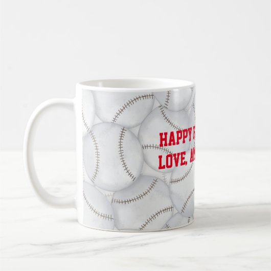 Baseballs Fathers Day Tasse (Links)
