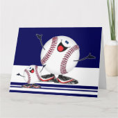 Baseballs feiern karte (Vorderseite)