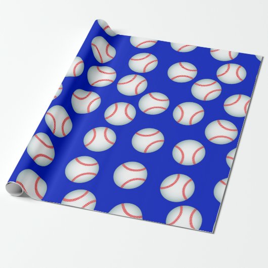 Baseballs Geschenkpapier (Ungerollt)