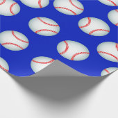 Baseballs Geschenkpapier (Ecke)