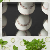 Baseballs Geschirrtuch (Gefaltet)