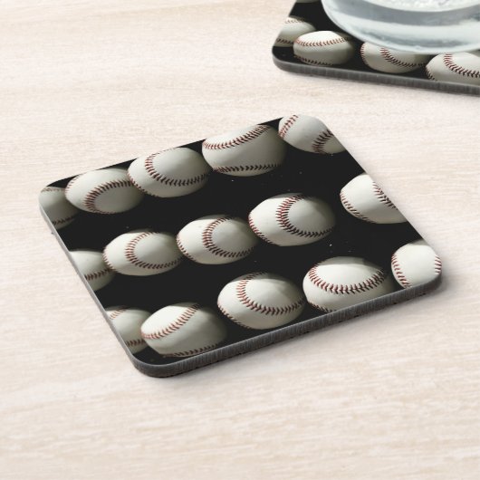 Baseballs Getränkeuntersetzer (Linke Seite)