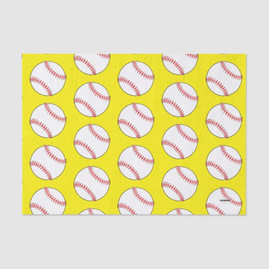 Baseballs Git Wrap Tissue HAMbyWG Seidenpapier (Vorderseite)
