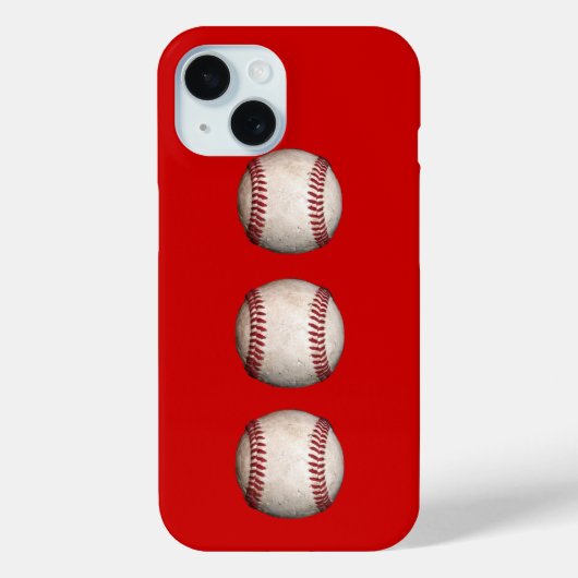 Baseballs in einer Reihe Case-Mate iPhone Hülle (Rückseite)