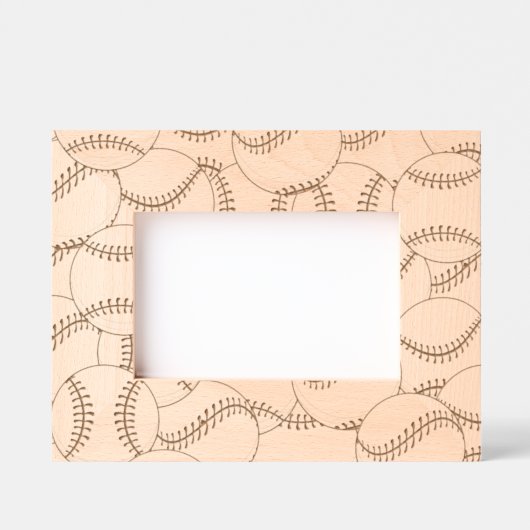Baseballs Laser Etted Picture Frame Geätzte Rahmen (Vorderseite)