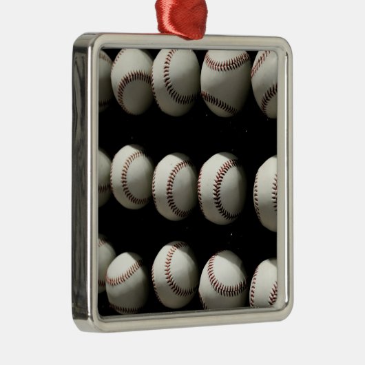 Baseballs Ornament Aus Metall (Rechts)
