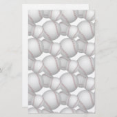 Baseballs Pattern Briefpapier (Vorne/Hinten)