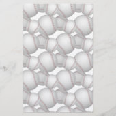 Baseballs Pattern Briefpapier (Vorderseite)
