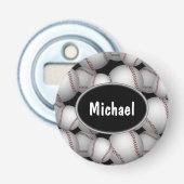 Baseballs Pattern Flaschenöffner (Vorderseite)
