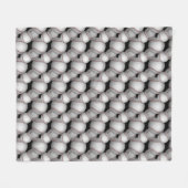 Baseballs Pattern Fleecedecke (Vorderseite (Horizontal))