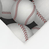 Baseballs Pattern Fleecedecke (Ecke)