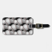 Baseballs Pattern Gepäckanhänger (Vorderseite horizontal)
