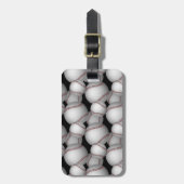 Baseballs Pattern Gepäckanhänger (Vorderseite vertikal)