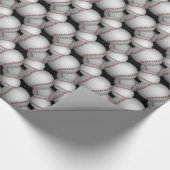 Baseballs Pattern Geschenkpapier (Ecke)