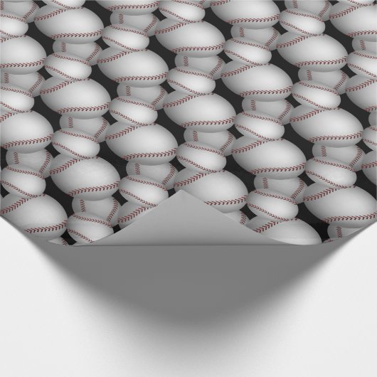 Baseballs Pattern Geschenkpapier (Ecke)
