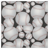 Baseballs Pattern Grau Stoff (Muster)