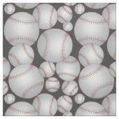 Baseballs Pattern Grau Stoff (Muster)