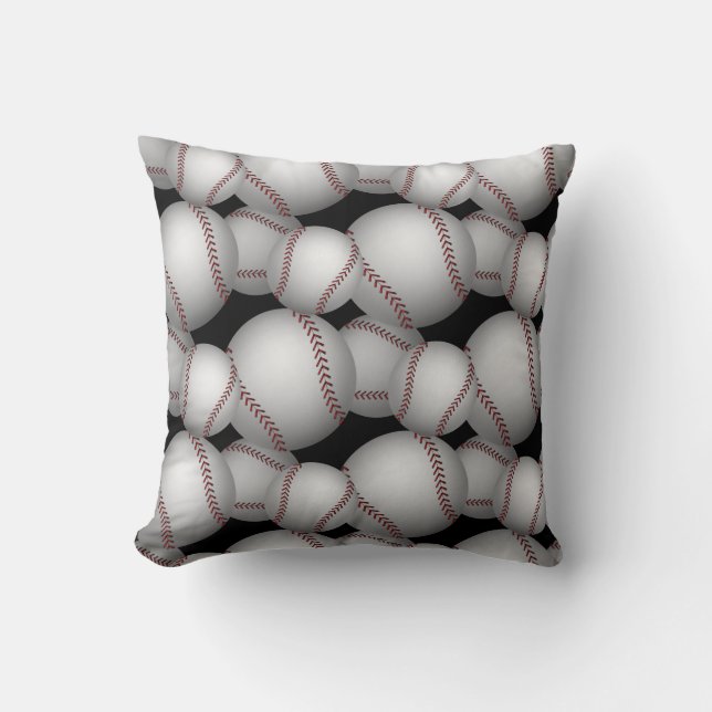 Baseballs Pattern Kissen (Vorderseite)
