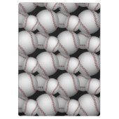Baseballs Pattern Klemmbrett (Rückseite)
