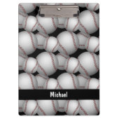 Baseballs Pattern Klemmbrett (Vorderseite)