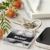 Baseballs Pattern Schlüsselanhänger (Vorderseite rechts)