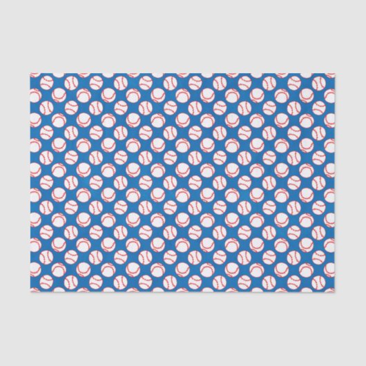 Baseballs Pattern Seidenpapier (Vorderseite)
