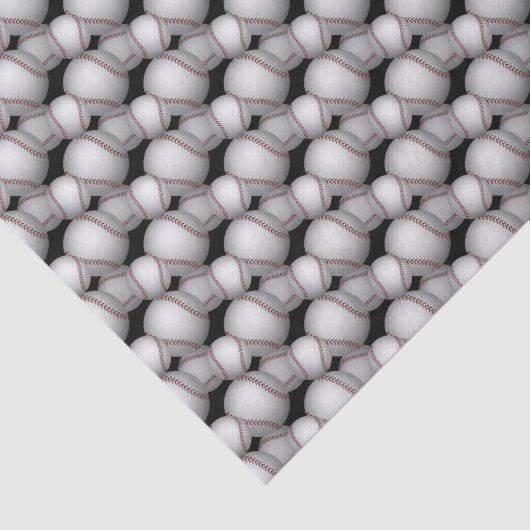 Baseballs Pattern Seidenpapier (Ausschnitt)