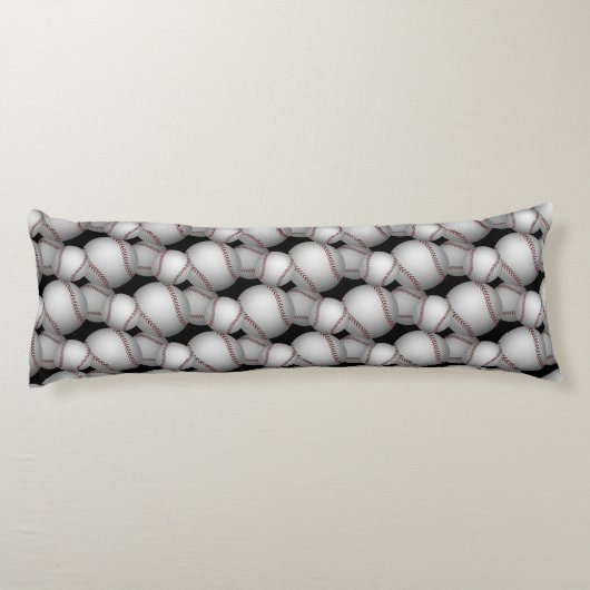 Baseballs Pattern Seitenschläferkissen (Rückseite)