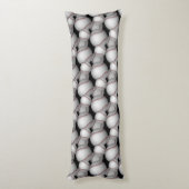 Baseballs Pattern Seitenschläferkissen (Rückseite (Vertikal))