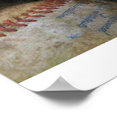 Baseballs Poster (Ecke)
